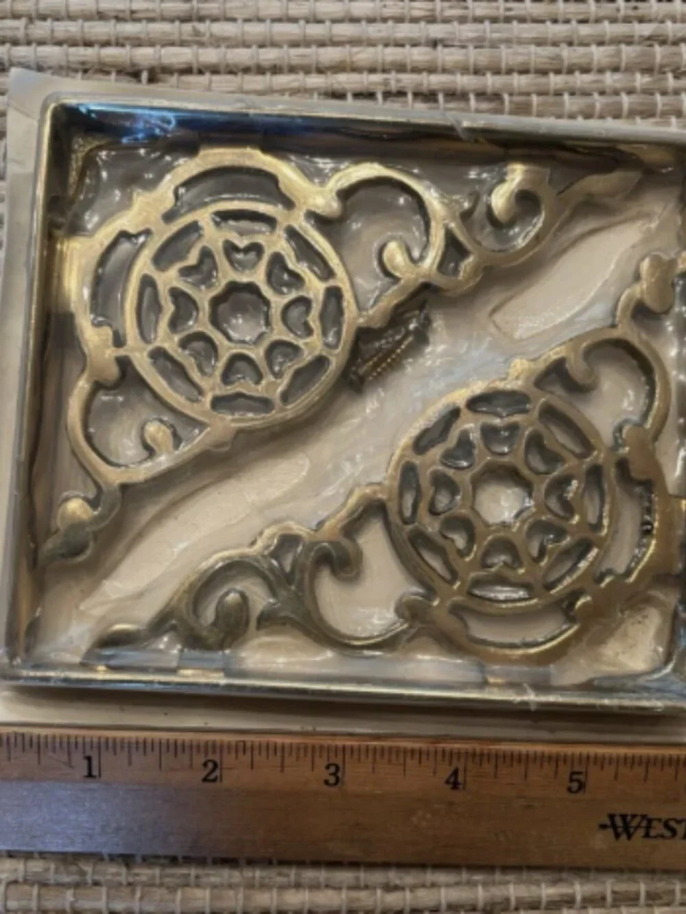 Brass Shelf Brackets 6 Inch Decorative Hardware New in Package